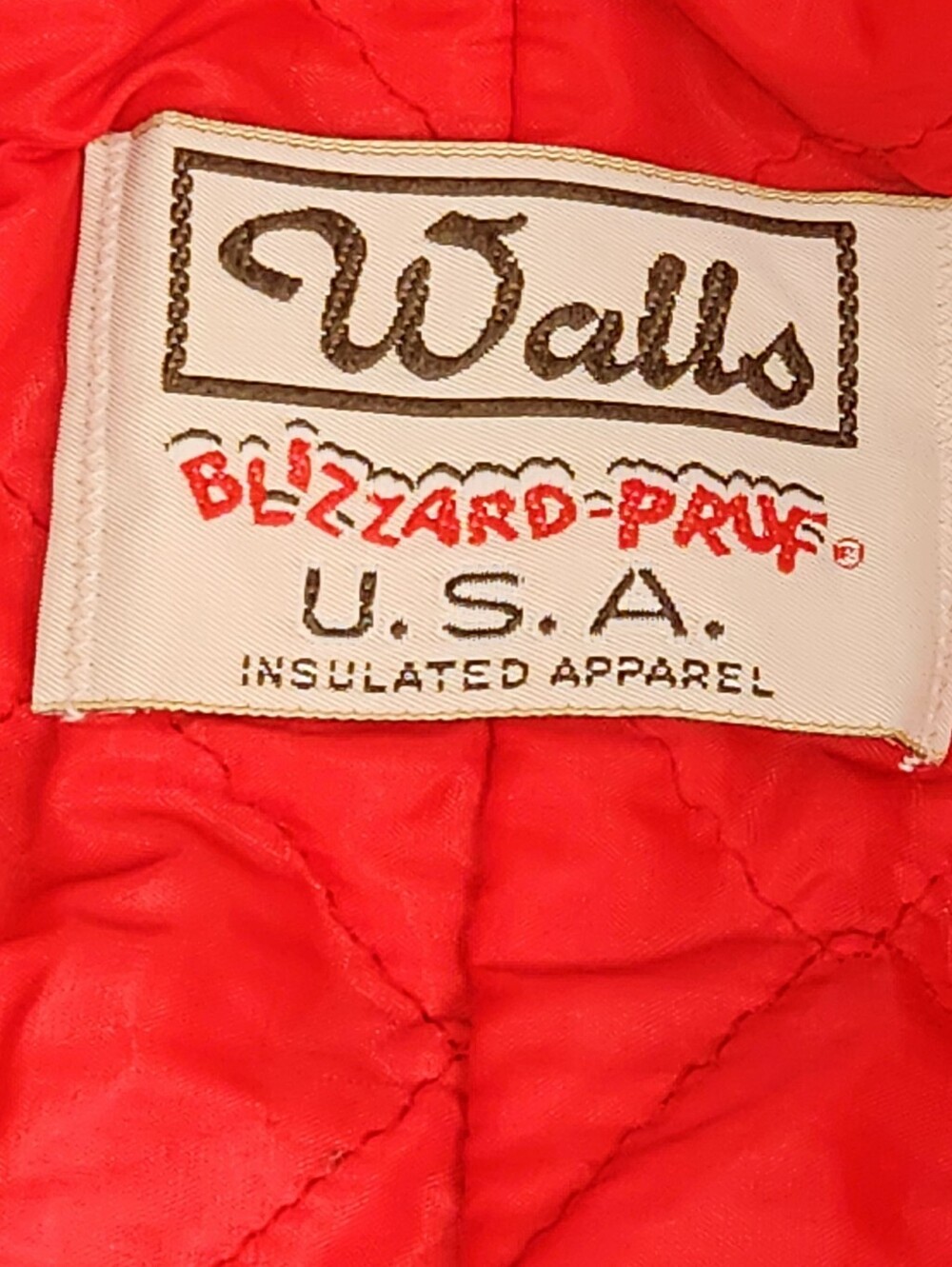 Vintage Walls Blue Blizard Pruf Made In USA Zip Up Bib/ Insulated Suit. XL REG. - Picture 7 of 14